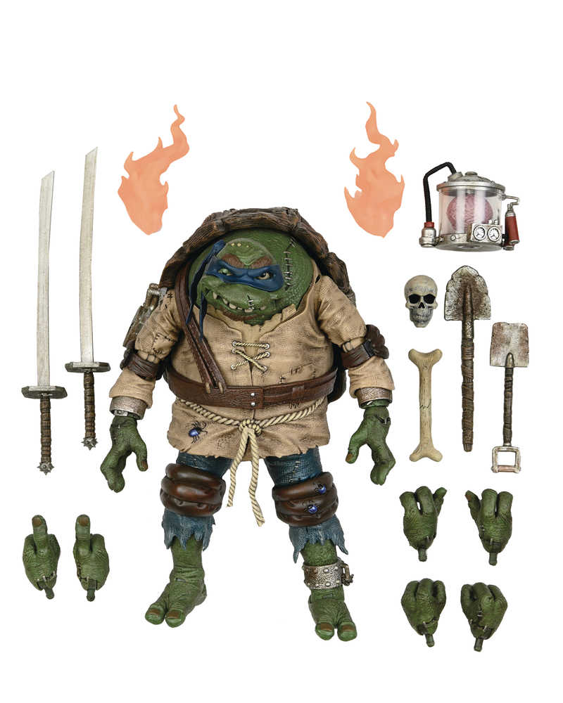 Universal Monsters vs Teenage Mutant Ninja Turtles Leonardo As Hunchback Ult 7 In Action Figure