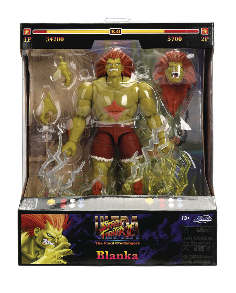 Street Fighter II Blanka 6 In Deluxe Action Figure