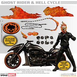 ONE:12 GHOST RIDER FIG & HELL CYCLE SET ACTION FIGURE