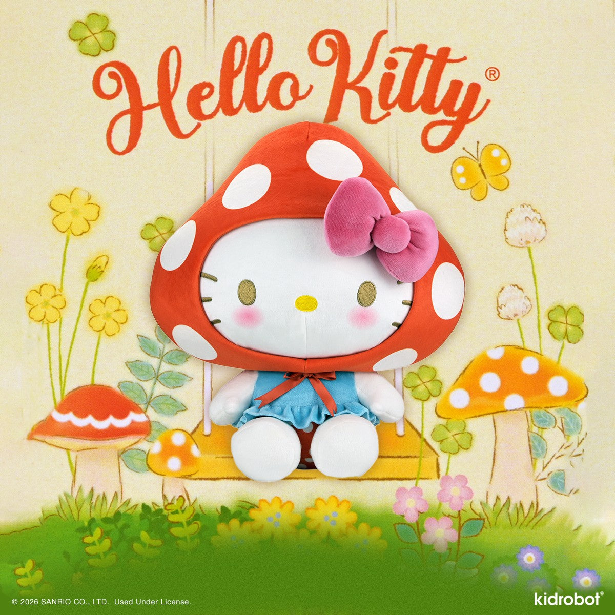 Hello Kitty Mushroom Large Plush
