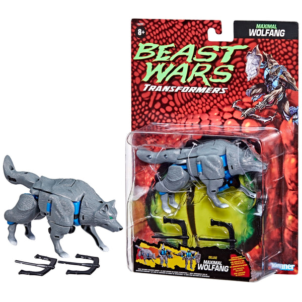 Transformers Vintage Beast Wars Maximal Wolfang Silver Snail