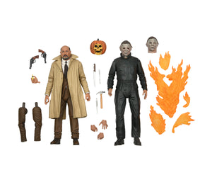Halloween 2 Michael Myers & Dr Loomis 7 Inch Action Figure 2 Pack