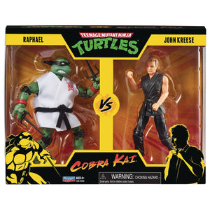 TMNT X Cobra Kai Raphael VS John Kreese Action Figure 2 Pack