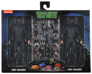 NECA TMNT Movie 7" Foot Soldier Action Figure 2-Pack with Weapons Rack